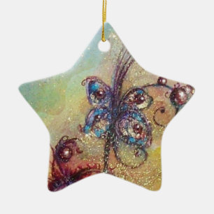 GARDEN OF THE LOST SHADOWS- BUTTERFLY PLANT CERAMIC ORNAMENT