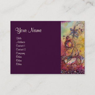 GARDEN OF THE LOST SHADOWS -BUTTERFLY PLANT,purple Business Card