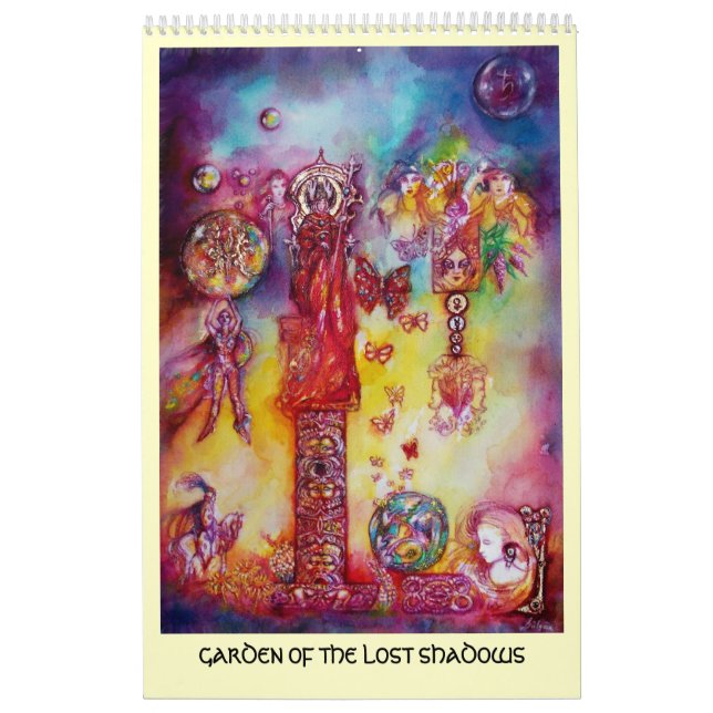 GARDEN OF THE LOST SHADOWS -FAERY AND BUTTERFLIES CALENDAR (Cover)