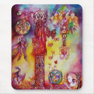 GARDEN OF THE LOST SHADOWS -FAERY AND BUTTERFLIES MOUSE PAD