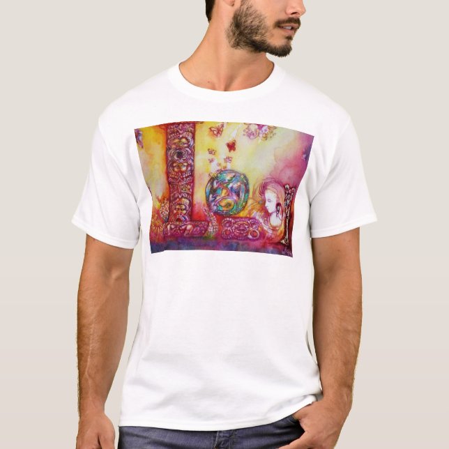 GARDEN OF THE LOST SHADOWS, FAERY AND BUTTERFLIES T-Shirt (Front)