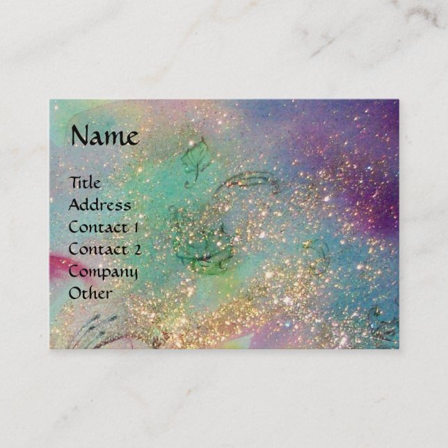 GARDEN OF THE LOST SHADOWS/FAIRIES AND BUTTERFLIES BUSINESS CARD (Front)