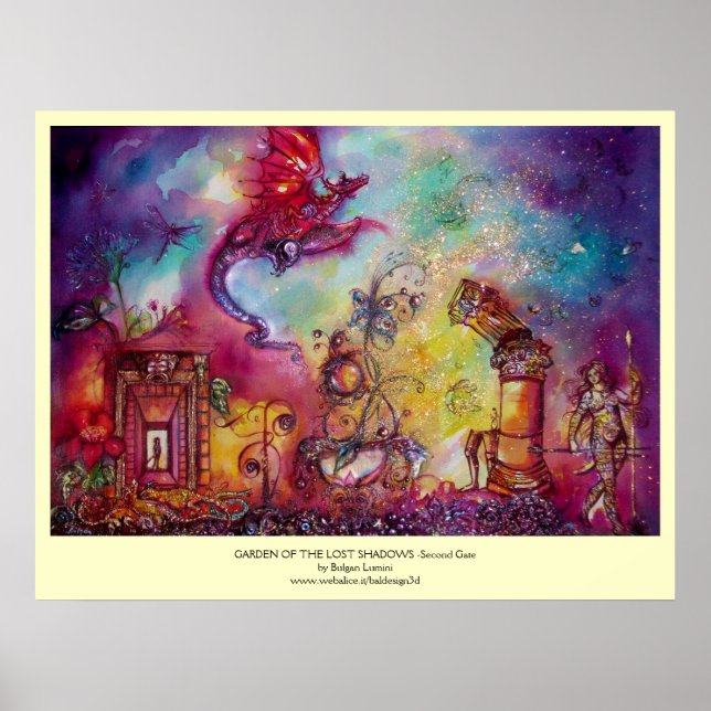 GARDEN OF THE LOST SHADOWS -FLYING RED DRAGON POSTER (Front)
