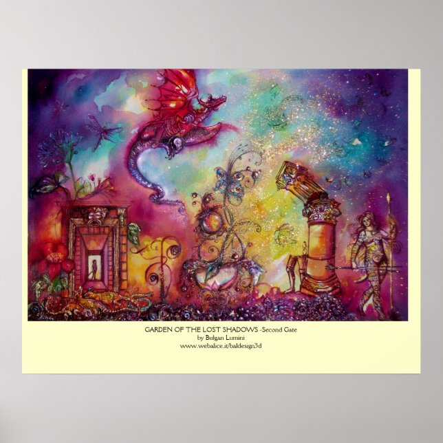 GARDEN OF THE LOST SHADOWS -FLYING RED DRAGON POSTER (Front)