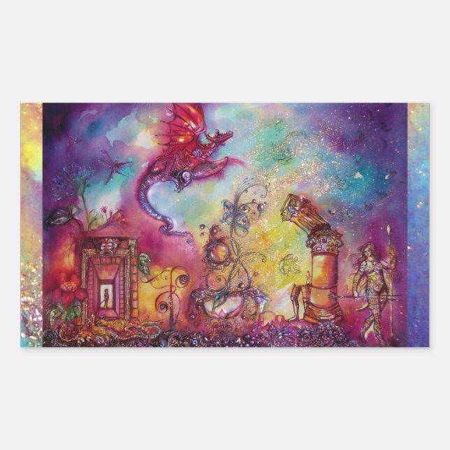 GARDEN OF THE LOST SHADOWS / FLYING RED DRAGON STICKER (Front)