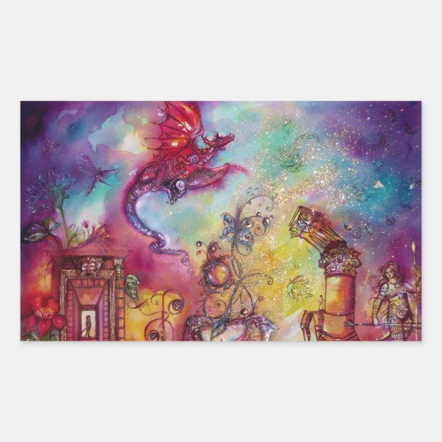 GARDEN OF THE LOST SHADOWS / FLYING RED DRAGON STICKER (Front)