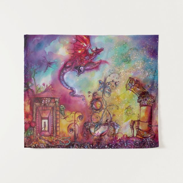GARDEN OF THE LOST SHADOWS /FLYING RED DRAGON TAPESTRY (Front (Horizontal))