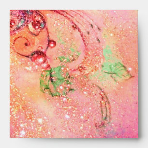 GARDEN OF THE LOST SHADOWS  gold pink red green Envelopes