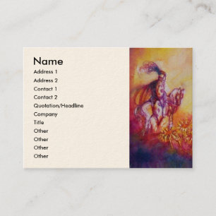 GARDEN OF THE LOST SHADOWS KNIGHT HORSE AND FAIRY BUSINESS CARD