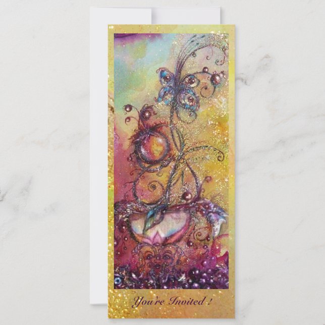 GARDEN OF THE LOST SHADOWS -MAGIC BUTTERFLY PLANT INVITATION (Front)