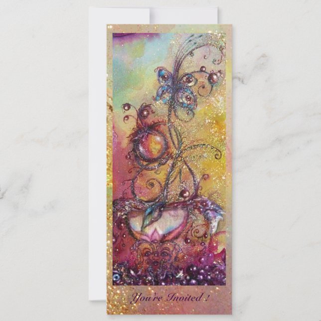 GARDEN OF THE LOST SHADOWS -MAGIC BUTTERFLY PLANT INVITATION (Front)