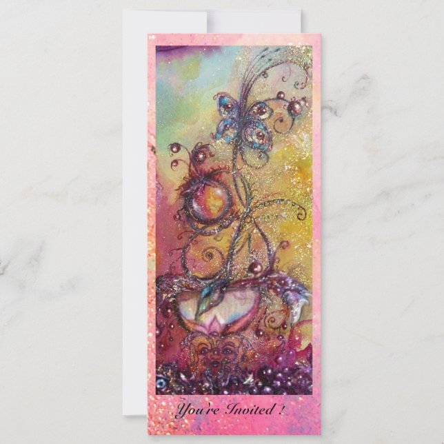 GARDEN OF THE LOST SHADOWS,MAGIC BUTTERFLY PLANT INVITATION (Front)