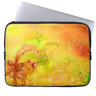 GARDEN OF THE LOST SHADOWS /MAGIC BUTTERFLY PLANT LAPTOP SLEEVE