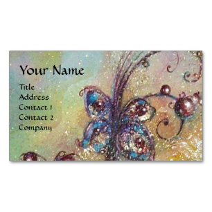 GARDEN OF THE LOST SHADOWS MAGIC BUTTERFLY PLANT 	Magnetic BUSINESS CARD