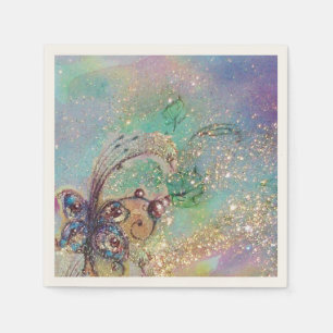 GARDEN OF THE LOST SHADOWS MAGIC BUTTERFLY PLANT NAPKIN
