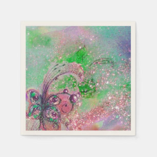 GARDEN OF THE LOST SHADOWS MAGIC BUTTERFLY PLANT NAPKIN