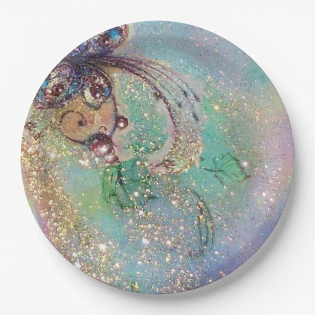 GARDEN OF THE LOST SHADOWS MAGIC BUTTERFLY PLANT PAPER PLATE (Front)
