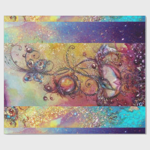 GARDEN OF THE LOST SHADOWS -MAGIC BUTTERFLY PLANT WRAPPING PAPER