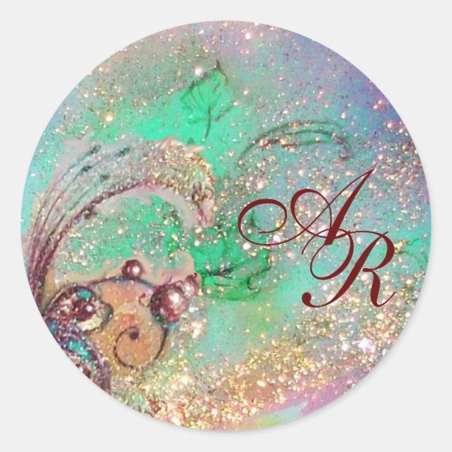 GARDEN OF THE LOST SHADOWS - MONOGRAM CLASSIC ROUND STICKER (Front)