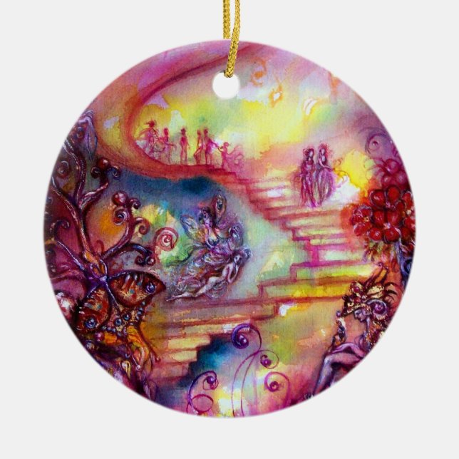 GARDEN OF THE LOST SHADOWS- MYSTIC STAIRS CERAMIC ORNAMENT (Front)