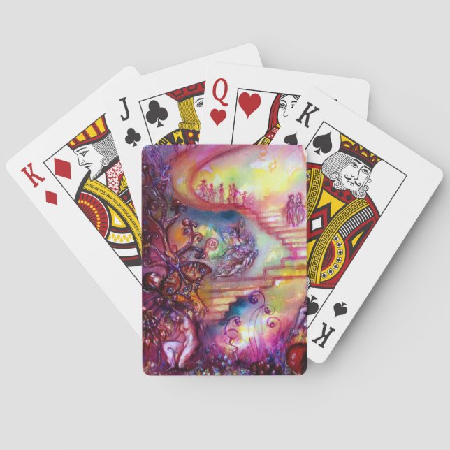 GARDEN OF THE LOST SHADOWS / MYSTIC STAIRS PLAYING CARDS (Back)