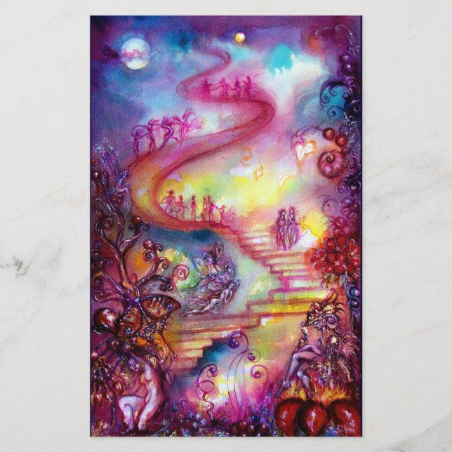 GARDEN OF THE LOST SHADOWS / MYSTIC STAIRS STATIONERY (Front)