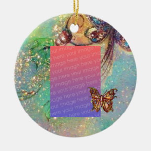 GARDEN OF THE LOST SHADOWS Photo Template Ceramic Ornament