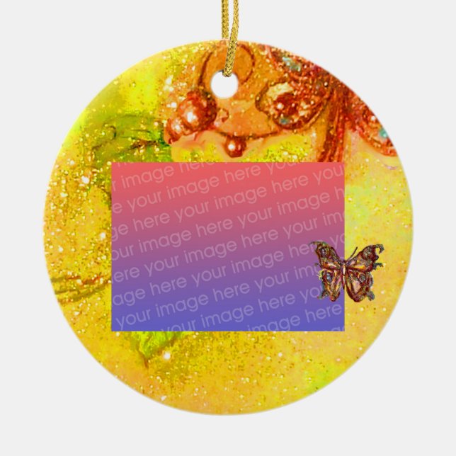 GARDEN OF THE LOST SHADOWS  Photo Template Ceramic Ornament (Front)