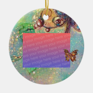 GARDEN OF THE LOST SHADOWS Photo Template Ceramic Ornament