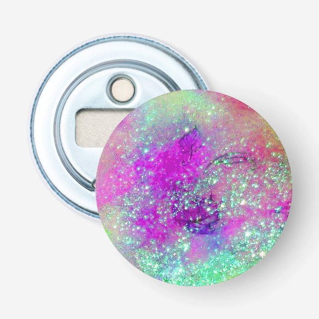 GARDEN OF THE LOST SHADOWS -pink purple violet Bottle Opener (Front)