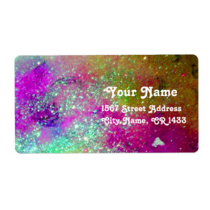 GARDEN OF THE LOST SHADOWS, Pink Teal Blue Purple