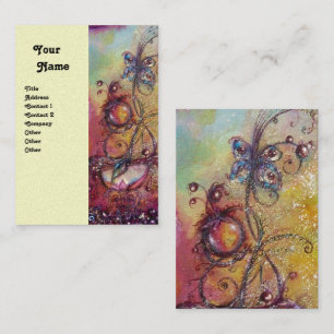 GARDEN OF THE LOST SHADOWS Platinum Metallic Business Card