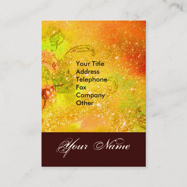 GARDEN OF THE LOST SHADOWS STAR DUST MONOGRAM 1 BUSINESS CARD (Front)