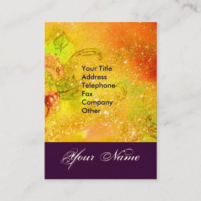GARDEN OF THE LOST SHADOWS STAR DUST MONOGRAM 1 BUSINESS CARD (Front)