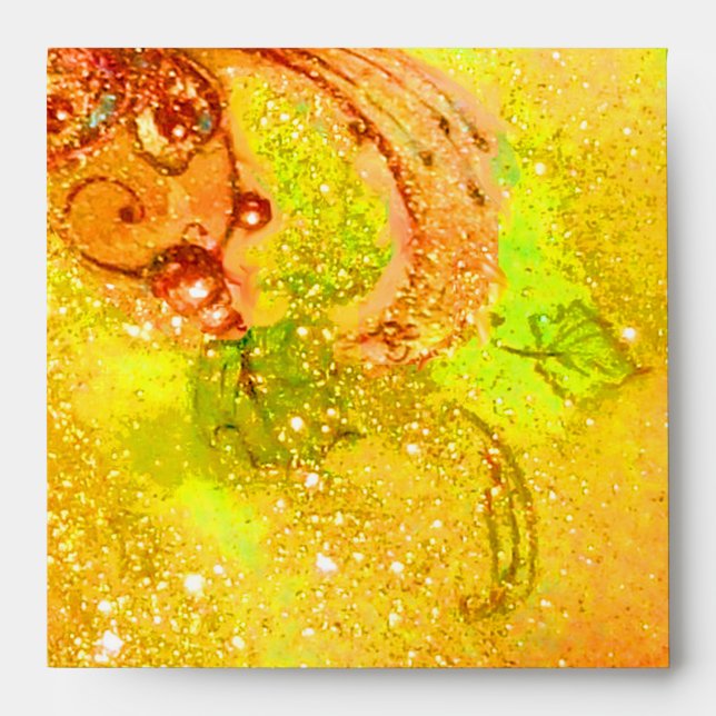 GARDEN OF THE LOST SHADOWS yellow brown green Envelope (Front)