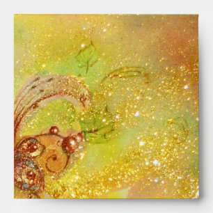 GARDEN OF THE LOST SHADOWS  yellow red brown green Envelope