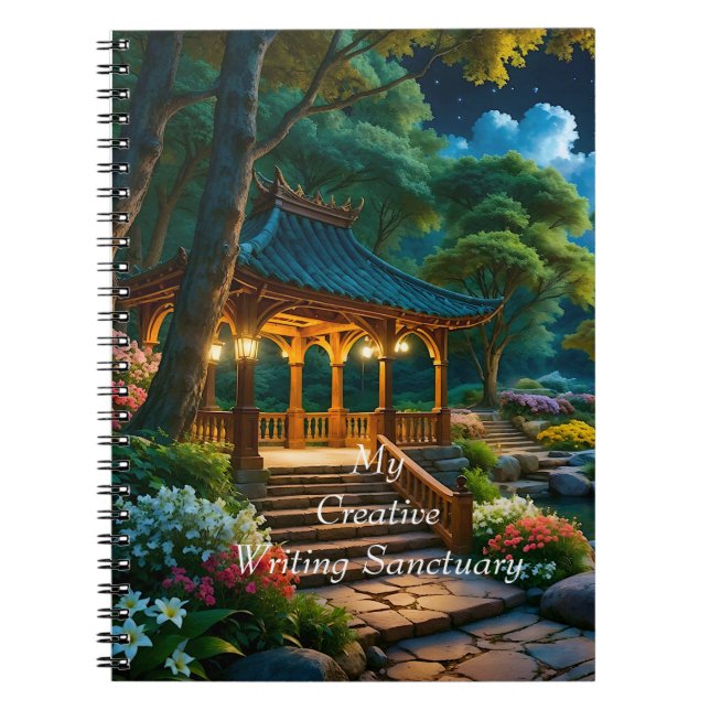 Garden of the Quiet Night Notebook (1) (Front)