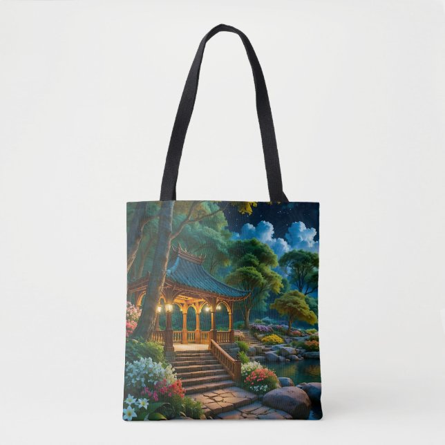 Garden of the Quiet Night Tote Bag (Front)