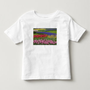 Garden of tulips, Grape Hyacinth and Toddler T-shirt