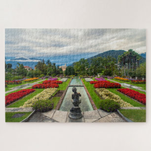 Garden of Villa Taranto on Lake Maggiore, Italy Jigsaw Puzzle