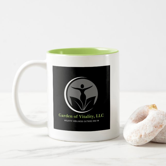 Garden of Vitality, LLC Signature Mug - Blk/Wht (With Donut)
