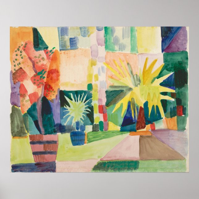 “Garden On Lake Thun” Art poster (Front)