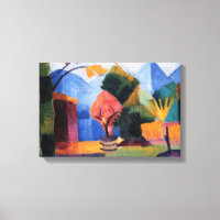 Garden on Lake Thun by August Macke, Vintage Art