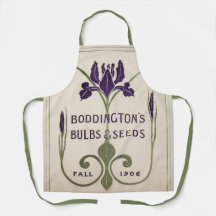 Garden or Kitchen Apron Vintage Seed Catalogue Art