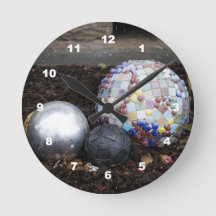 Garden Orbs Acrylic Wall Clock