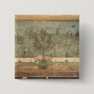 Garden Paintings from the  'Villa of Livia' 2 Inch Square Button