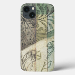 Garden Panel with Leaves, Flowers, and Grass iPhone 13 Case