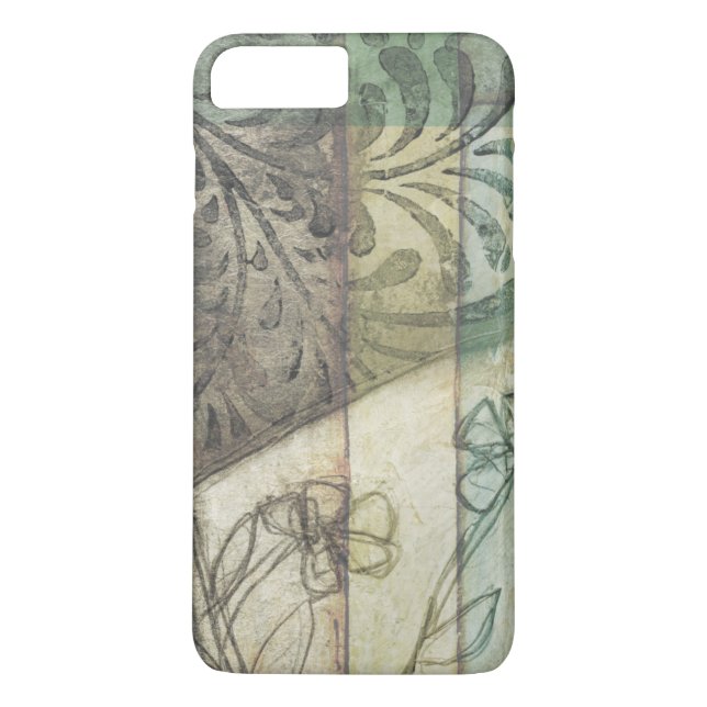 Garden Panel with Leaves, Flowers, and Grass Case-Mate iPhone Case (Back)