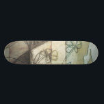 Garden Panel with Leaves, Flowers, and Grass Skateboard<br><div class="desc">A pleasant garden panel that features leaves,  flowers,  and grass in an abstract sketching. The mix of colours draws the eye,  with plenty going on in the painting. An easy conversation starter that could find a welcome place on your wall!</div>