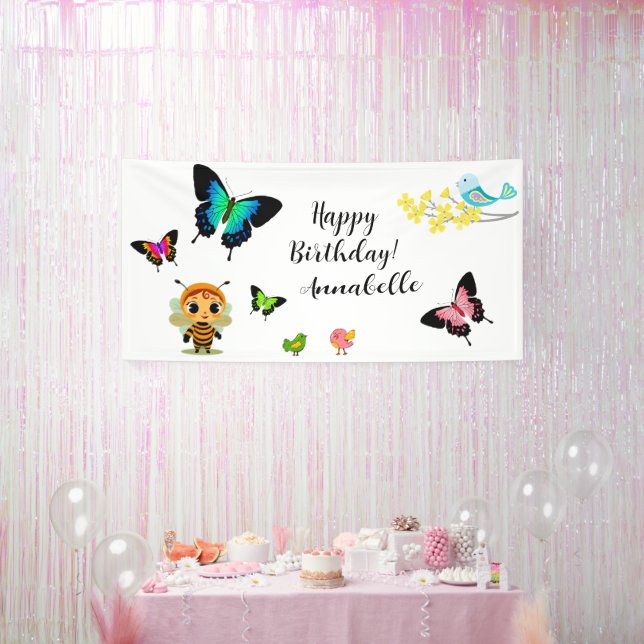 Garden Party Children Celebration Banner (Party)